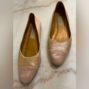Verona Neutral Colored Cap Toe Ballet Flat Women’s Size 8 made in Italy